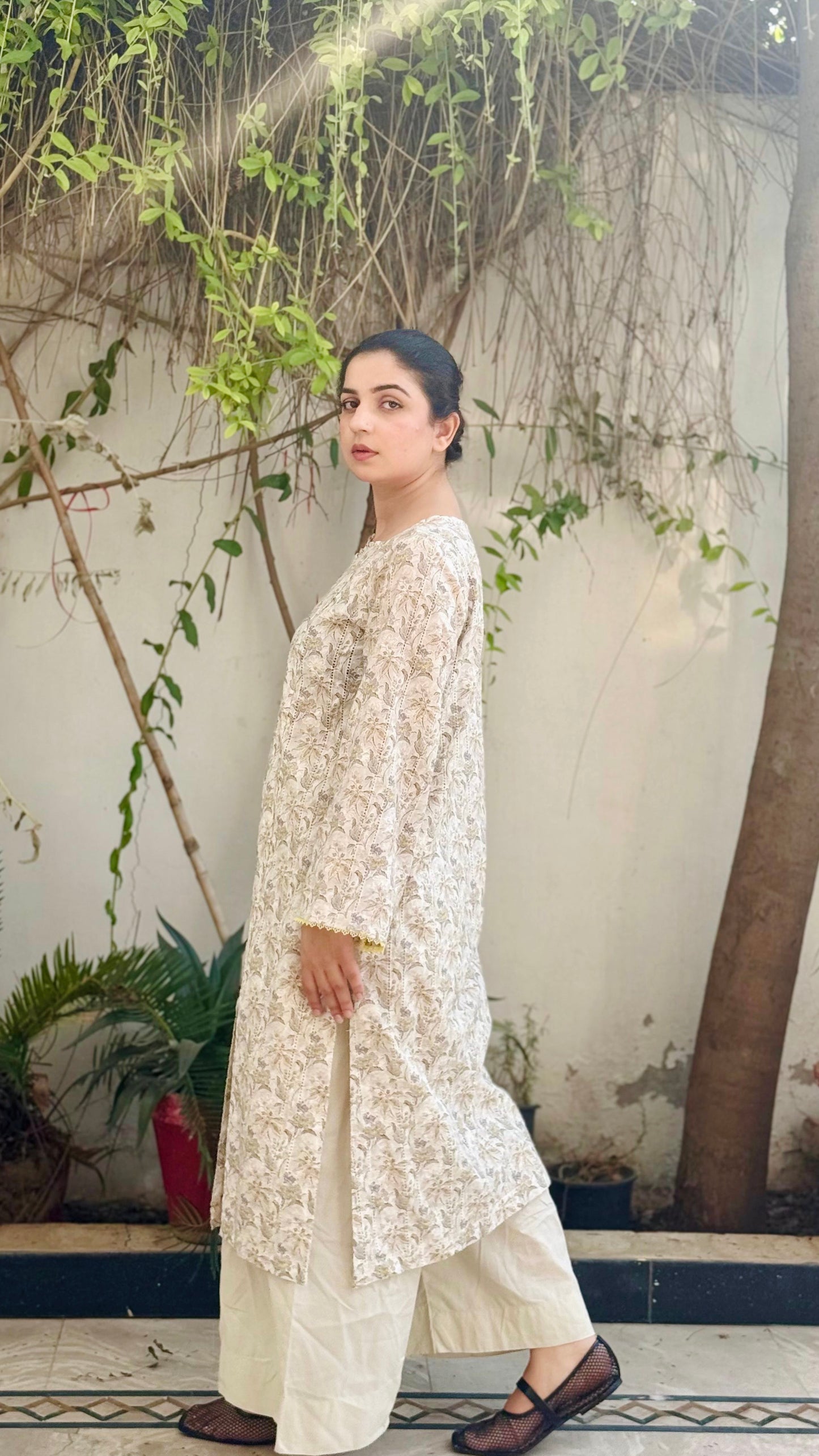 Slited Chickenkari Shirt